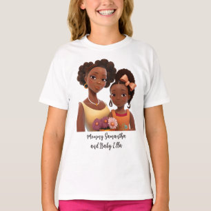 Beautiful Black Mom and Daughter (22) T-Shirt