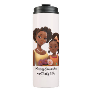 Beautiful Black Mom and Daughter (22) Thermal Tumbler