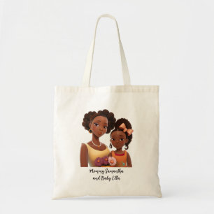 Beautiful Black Mom and Daughter (22) Tote Bag