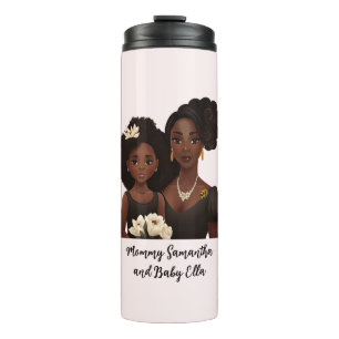 Beautiful Black Mom and Daughter (23) Thermal Tumbler