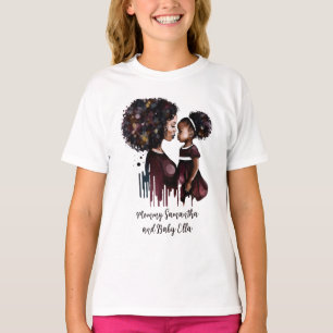 Beautiful Black Mom and Daughter (25) T-Shirt