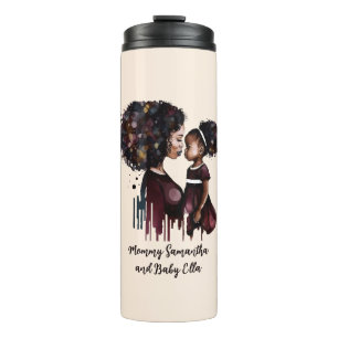 Beautiful Black Mom and Daughter (25) Thermal Tumbler