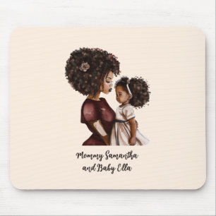 Beautiful Black Mom and Daughter (26) Mouse Pad