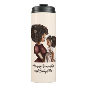 Beautiful Black Mom and Daughter (26) Thermal Tumbler