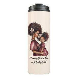Beautiful Black Mom and Daughter (27) Thermal Tumbler