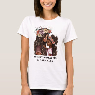 Beautiful Black Mom and Daughter (2) T-Shirt