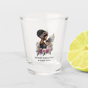 Beautiful Black Mom and Daughter (6) Shot Glass