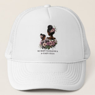 Beautiful Black Mom and Daughter (7) Trucker Hat