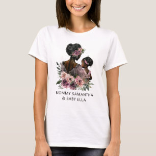 Beautiful Black Mom and Daughter (8) T-Shirt