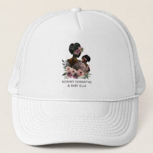 Beautiful Black Mom and Daughter (8) Trucker Hat