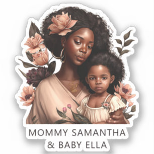 Beautiful Black Mom and Daughter (9)