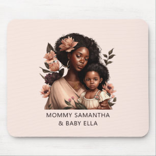 Beautiful Black Mom and Daughter (9) Mouse Pad