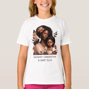 Beautiful Black Mom and Daughter (9) T-Shirt