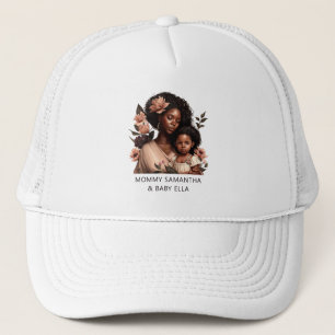 Beautiful Black Mom and Daughter (9) Trucker Hat