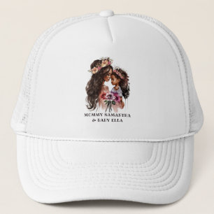 Beautiful Black Mom and Daughter Trucker Hat