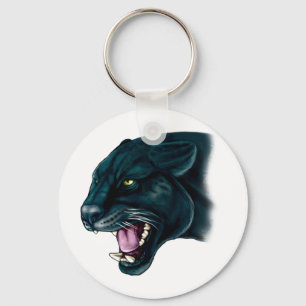 Beautiful Black Panther Keychain