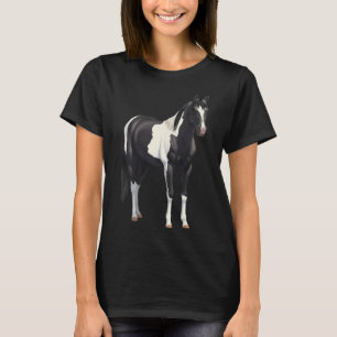 Beautiful Black Pinto Paint Horse T-shirt