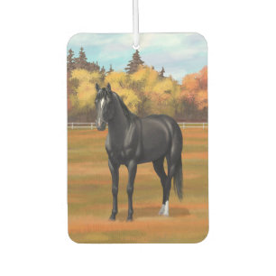 Beautiful Black Quarter Horse Stallion Air Freshener
