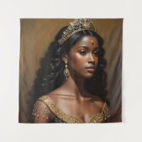 Beautiful Black Queen Gold Crown