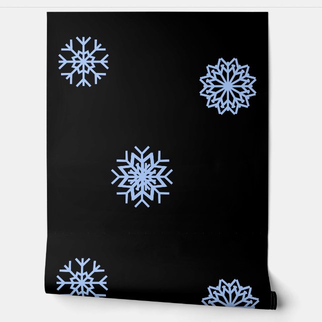 Beautiful black wall paper.  (Unrolling)