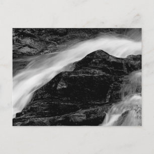 Beautiful Black & White Waterfall Landscape Photo Postcard