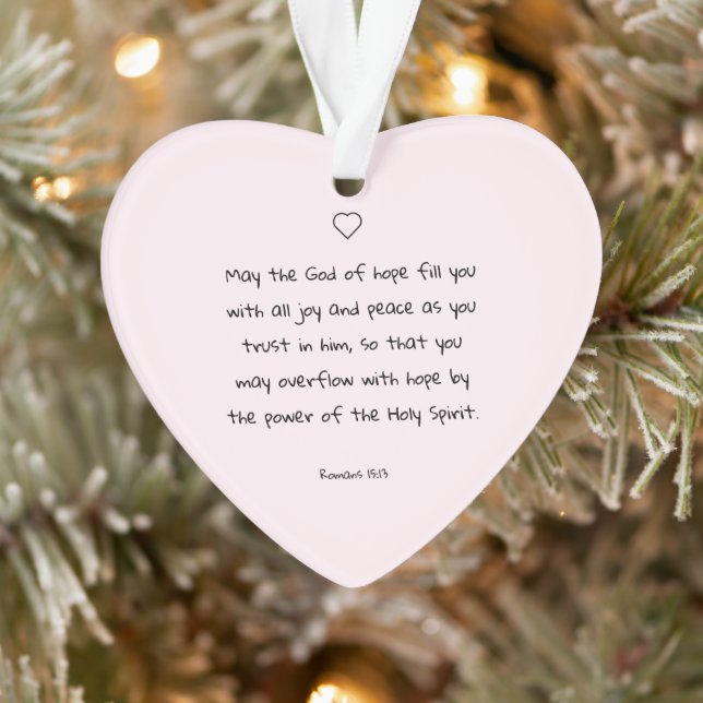Beautiful Blessing Bible Verse Christmas Gift Ornament (Tree)