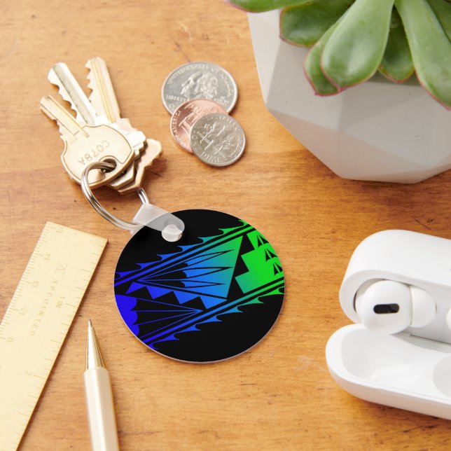 Beautiful Blessings - Blue/Green -  Keychain (Desk)