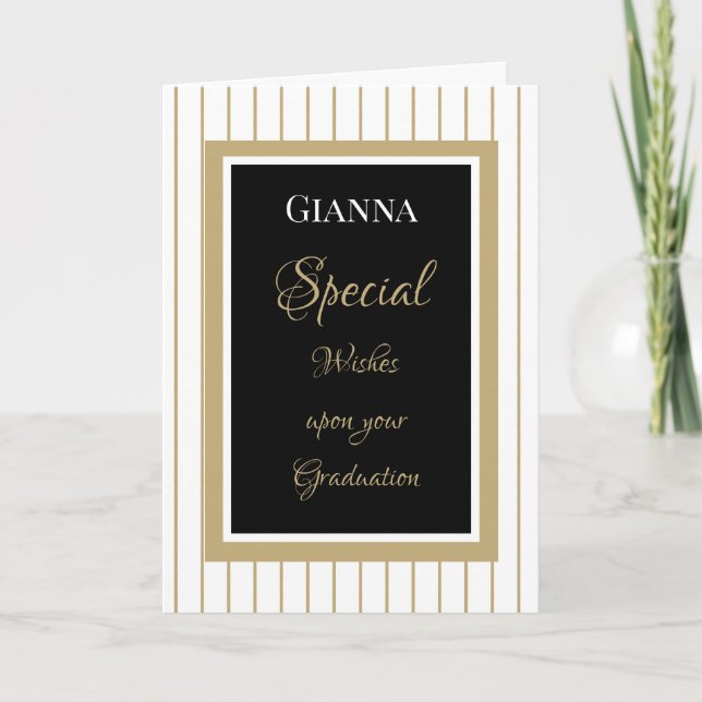 Beautiful Blessings graduation card (Front)