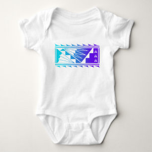 Beautiful Blessings - Teal/Purple -  Baby Bodysuit