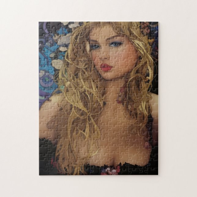 Beautiful Blonde Woman Jigsaw Puzzle (Vertical)