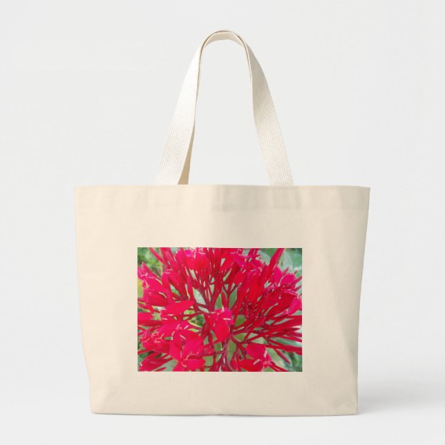 Beautiful Blood Flower Milkweed Art Print/Graphic Large Tote Bag (Front)