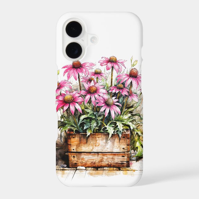 Beautiful Blooming Aster Flowers (Back)