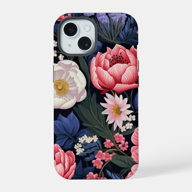 Beautiful Blooms iPhone 15 Case (Back)