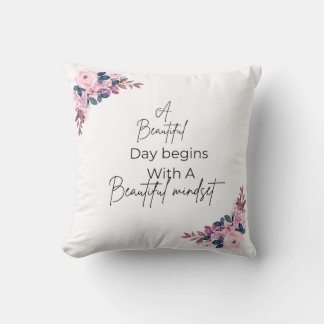 Beautiful Blossom Floral Throw Pillow, Elegant Hom Pillow