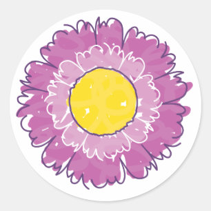 Beautiful Blossom Sticker - Purple