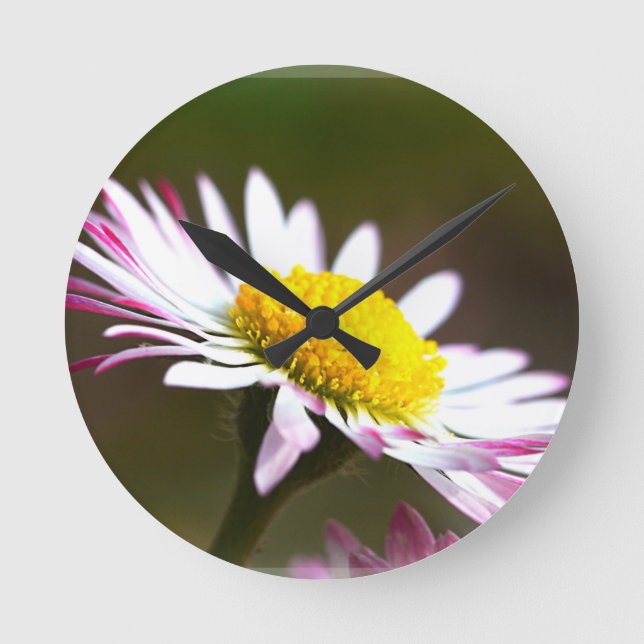 beautiful blossoms  petals romance romantic bridal round clock (Front)
