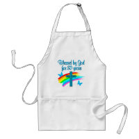 BEAUTIFUL BLUE 80TH BIRTHDAY CHRISTIAN DESIGN
