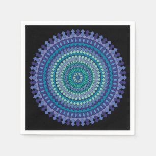 Beautiful Blue and Green Party Napkins in 3 Styles