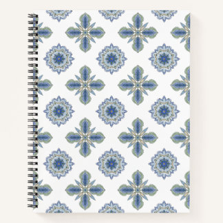 Beautiful Blue and Green Spiral Notebook