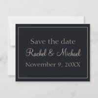 Beautiful Blue and Pink  Save the Date
