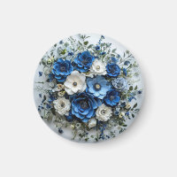 Beautiful Blue and White Floral Arrangement