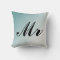 Beautiful Blue and White Gradient Mr and Mrs