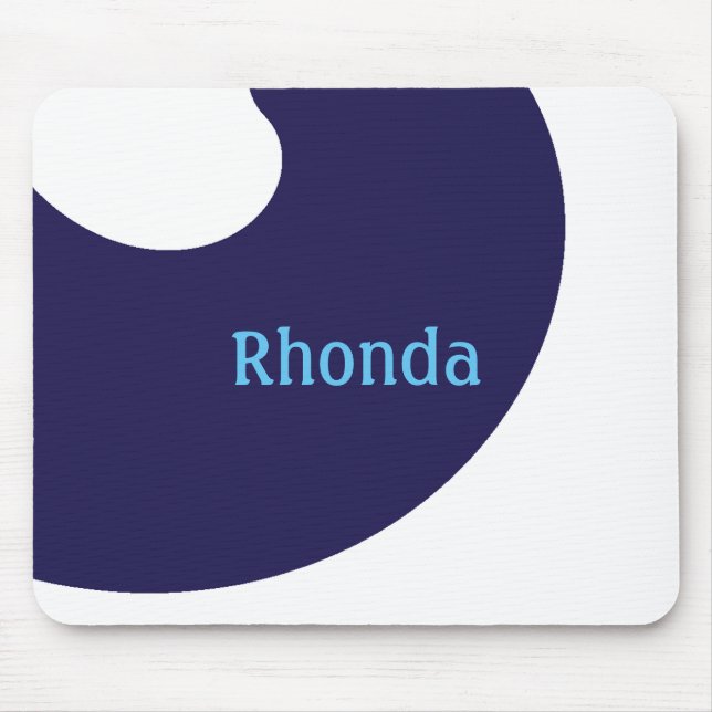 Beautiful Blue and White mousepad (Front)