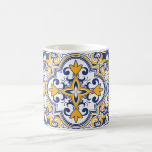 💙💛 Beautiful blue and yellow Azulejos 9  Coffee Mug