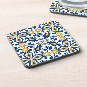 💙💛 Beautiful blue and yellow Azulejos, Coaster