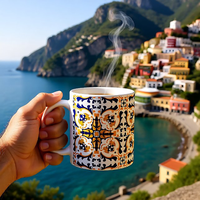 💙💛 Beautiful blue and yellow Azulejos Coffee Mug (💙💛 Beautiful blue and yellow Azulejos Coffee Mug)