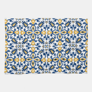 💙💛 Beautiful blue and yellow Azulejos,   Kitchen Kitchen Towel