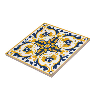💙💛 Beautiful blue and yellow Azulejos Tile