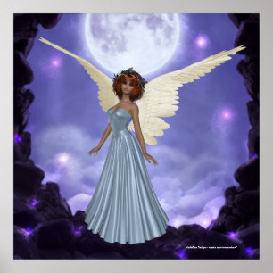 Beautiful Blue Angel Print