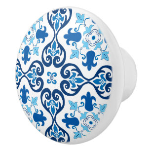 💙 Beautiful blue Azulejos III   Ceramic Knob